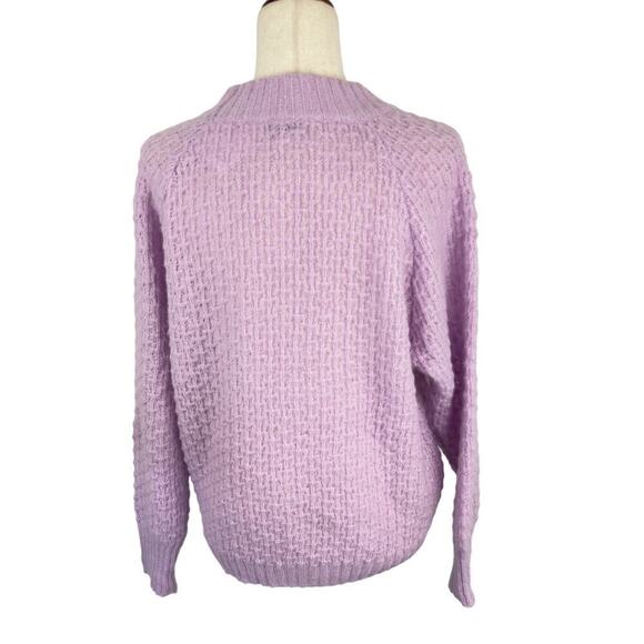 FRNCH PARIS NORHEN‎ TEXTURED PULLOVER SWEATER IN LAVENDER NWT WOMEN'S SIZE S/M - Picture 3 of 13